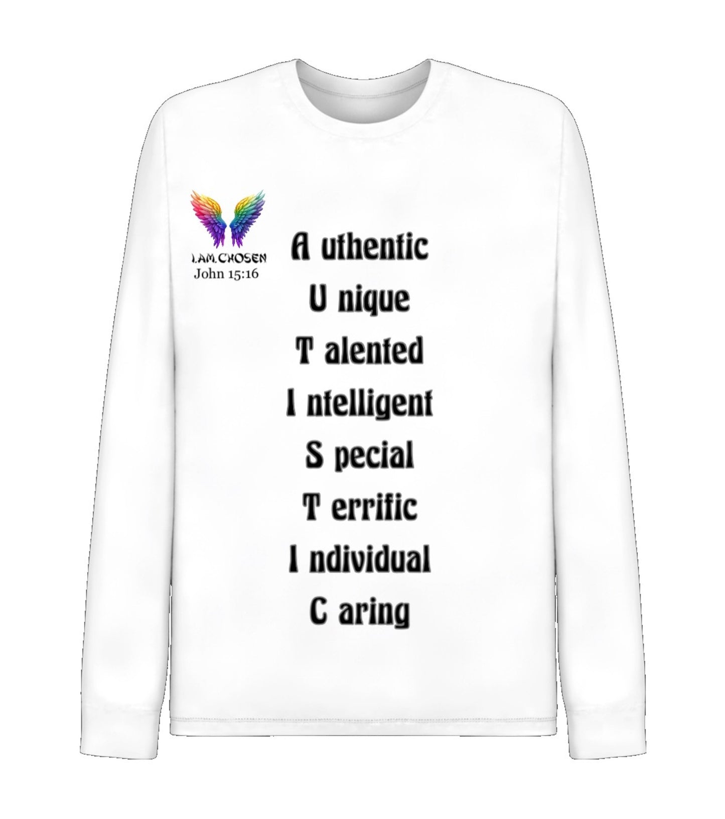 Autism Awareness Cotton Crew Neck Long Sleeve T-Shirt