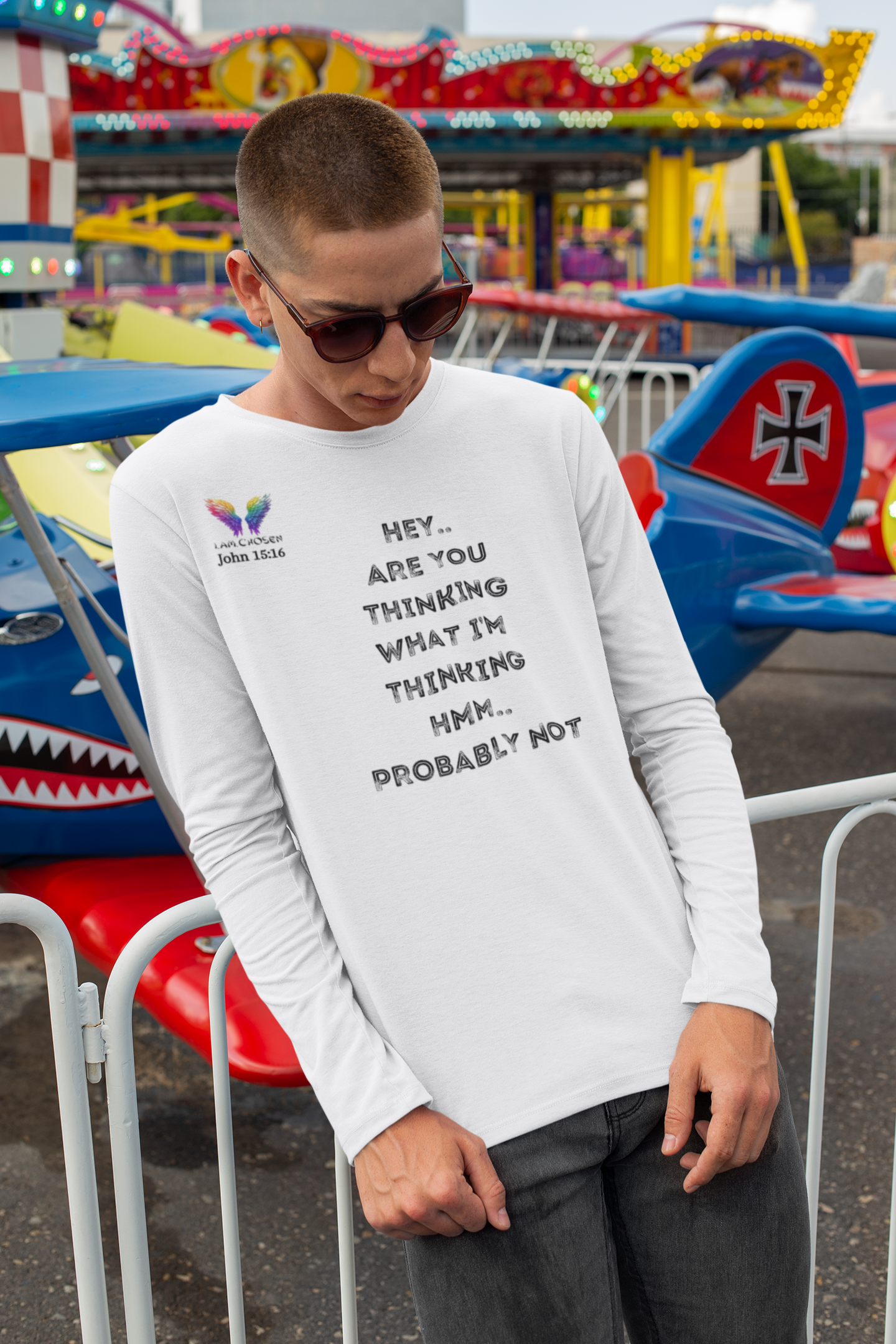 Autism Awareness Cotton Crew Neck Long Sleeve T-Shirt