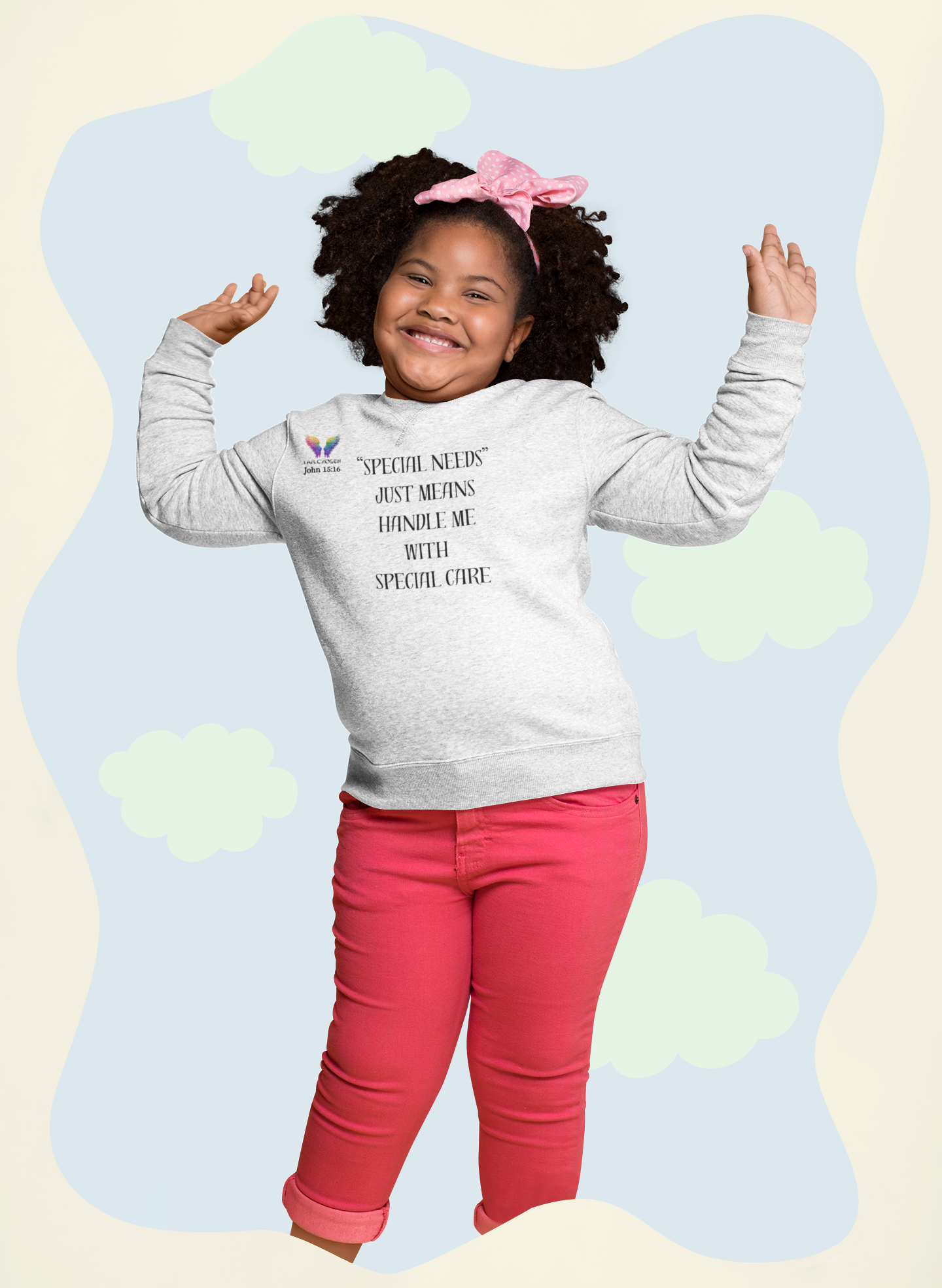 Autism Awareness Cotton Crew Neck Long Sleeve T-Shirt