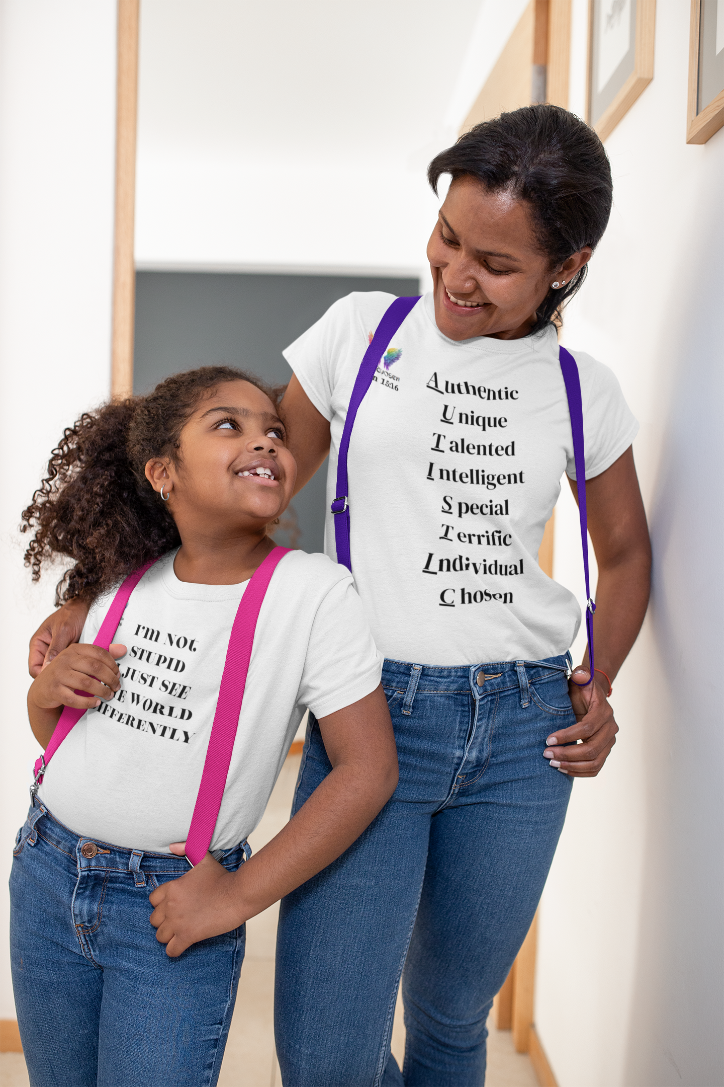 Autism Awareness Cotton Crew Neck Short Sleeve T-Shirt