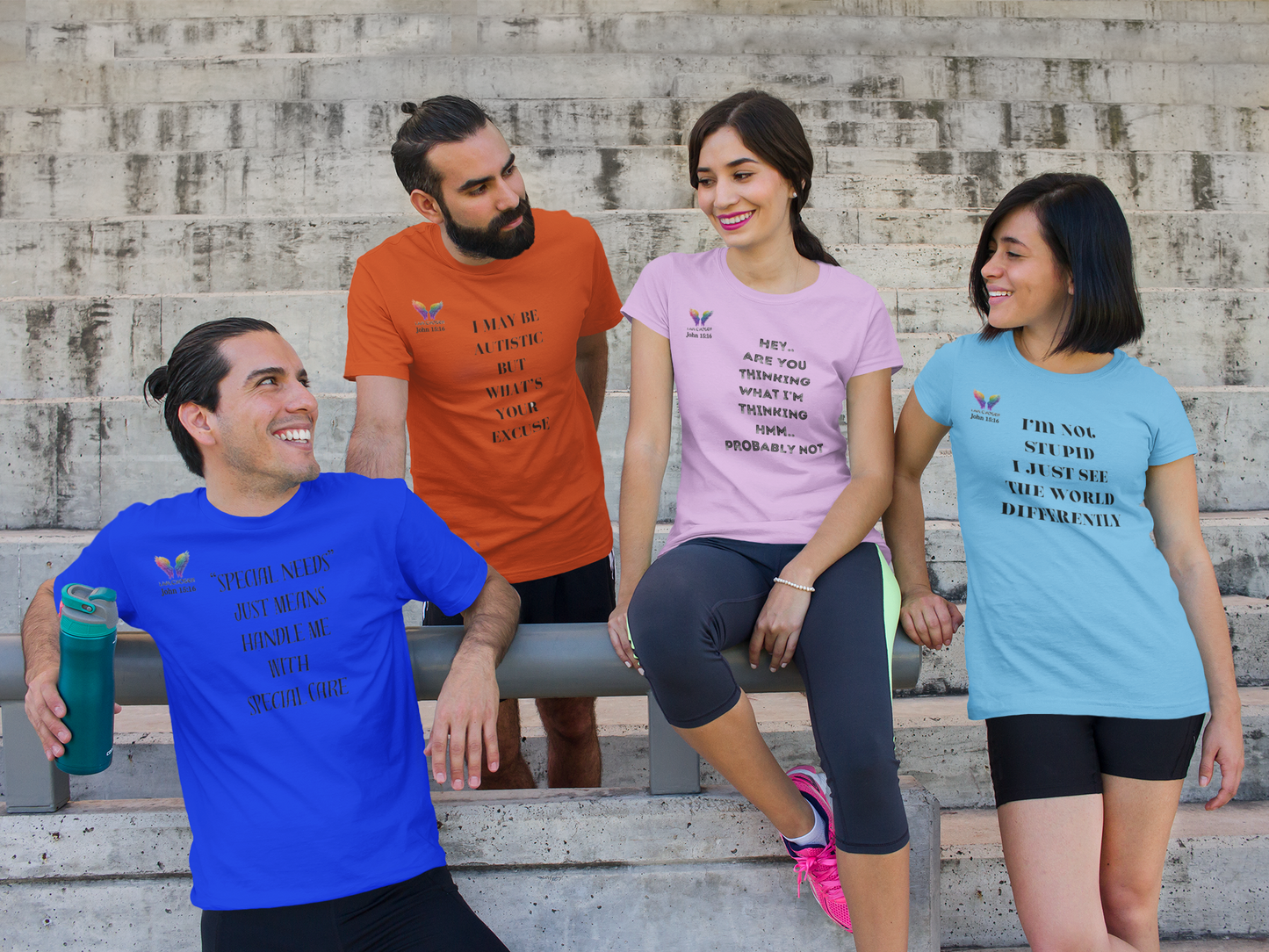 Autism Awareness Cotton Crew Neck Short Sleeve T-Shirt